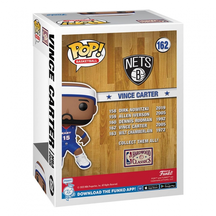 NBA Legends POP! Sports Vinyl Figure Carter / Chamberlain / Rodman / Iverson / Nowitzki 9 cm