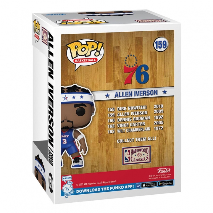 NBA Legends POP! Sports Vinyl Figure Carter / Chamberlain / Rodman / Iverson / Nowitzki 9 cm