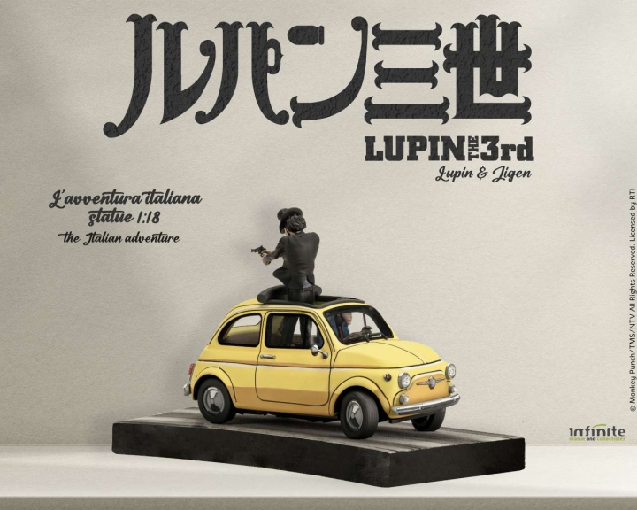 Lupin 3rd L'avventura Italiana 1/18 Statue â€“ Lupin & Jigen