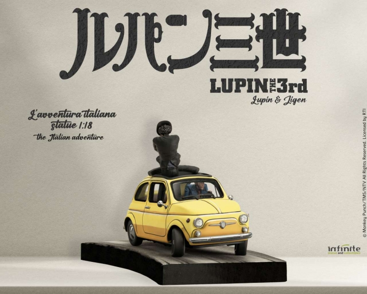 Lupin 3rd L'avventura Italiana 1/18 Statue â€“ Lupin & Jigen