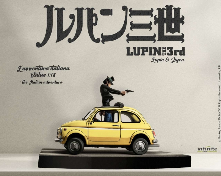 Lupin 3rd L'avventura Italiana 1/18 Statue â€“ Lupin & Jigen