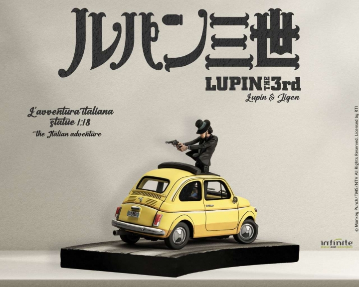 Lupin 3rd L'avventura Italiana 1/18 Statue â€“ Lupin & Jigen