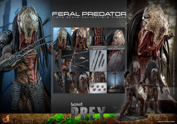 Prey Action Figure 1/6 Feral Predator 37 cm