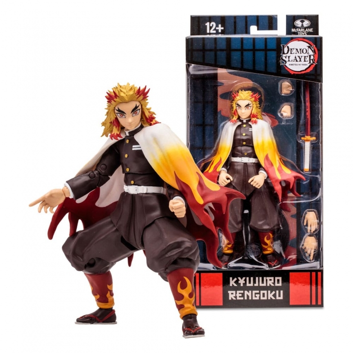 Demon Slayer: Action Figure Hashibira Inosuke / Kyojuro Rengoku / Tanjiro Kamado 18 cm