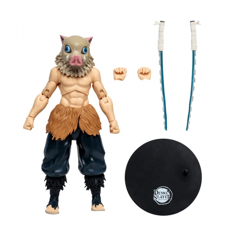 Demon Slayer: Action Figure Hashibira Inosuke / Kyojuro Rengoku / Tanjiro Kamado 18 cm