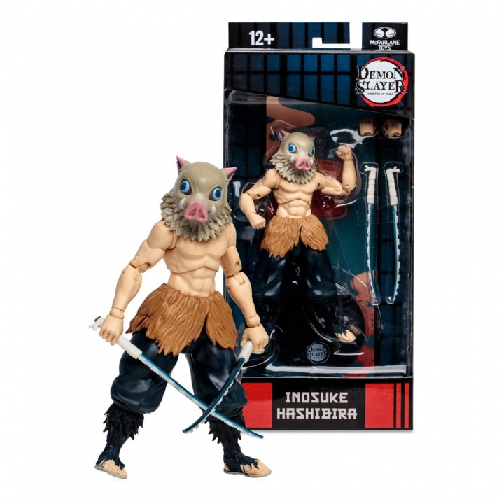 Demon Slayer: Action Figure Hashibira Inosuke / Kyojuro Rengoku / Tanjiro Kamado 18 cm