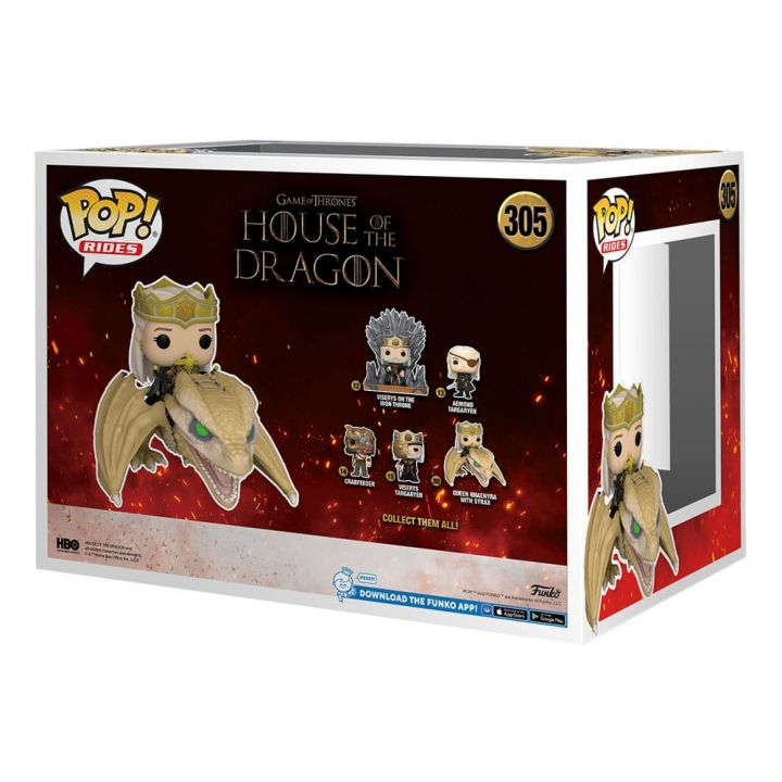 House of the Dragon POP! Rides Super Deluxe Vinyl Figure Rhaenyra w/ Syrax 15 cm