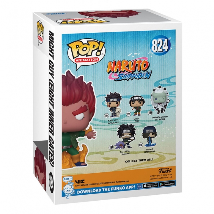 Naruto Shippuden POP! Animation Vinyl Figures Might Guy Eight Inner Gates (GW) 9 cm