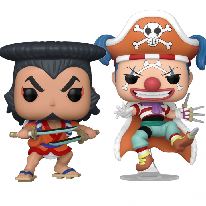 One Piece POP! Animation Vinyl Figures Buggy the Clown / Oden 9 cm