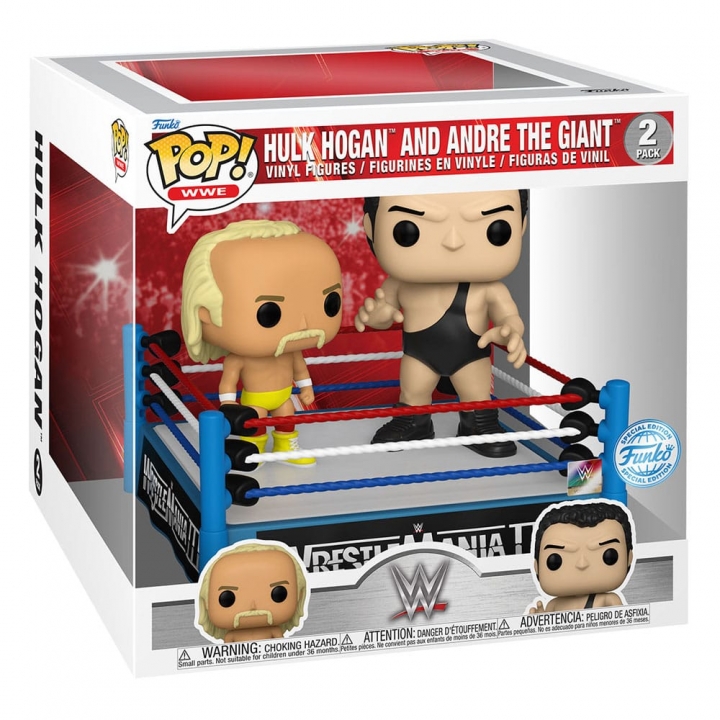 WWE POP! Moment Vinyl Figures Hulk vs Andre the Giant 9 cm