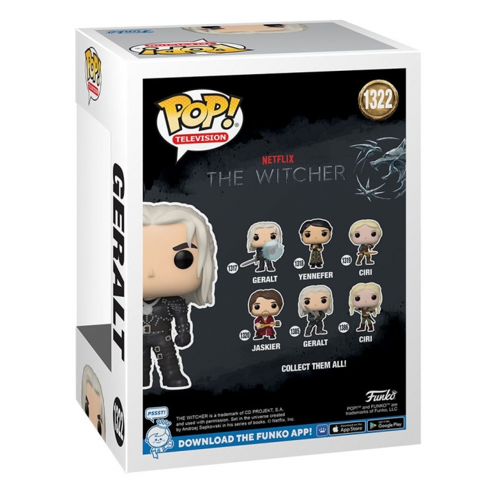 The Witcher POP! TV Vinyl Figure Geralt w/ sword (GW) 9 cm