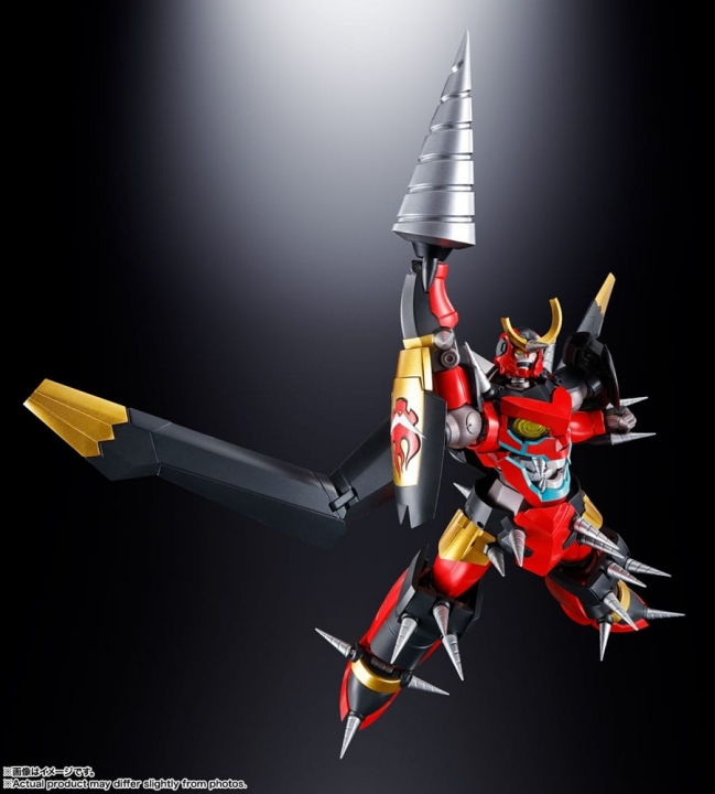 Tengen Toppa Gurren Lagann Soul of Chogokin Diecast GX-107 Gurren Lagann & Giga Drill Set 18 cm