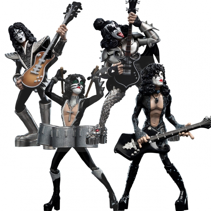 KISS Mini Epics Vinyl Figure The Catman / The Demon / The Spaceman / The Starchild 18 cm